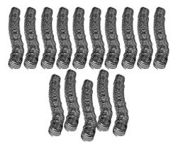 Espiral Preta Para Caderno Universitário 45 mm Kit 15