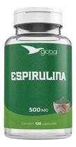 Espirulina 100% Pura-500mg- Global Suplementos-120 Cáps.
