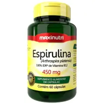 Espirulina 450mg 60 cápsulas - Maxinutri
