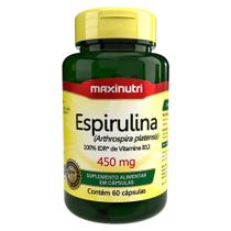 Espirulina 450mg 60 Cápsulas Maxinutri Espirulina 450mg 60 Cápsulas Maxinutri