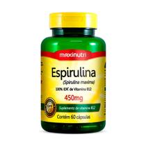 Espirulina 450mg com 60 Cápsulas Maxinutri