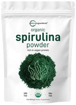 Espirulina Orgânica em Pó - 500g - 70% Proteína