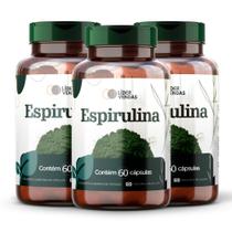Espirulina Pura 500mg - 60 Cápsulas Suplemento Nutricional, Proteína e Vitaminas Superalimento