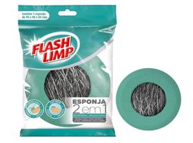 Esponja 2 em 1 -Limpa Grelhas e panelas de ferro- Flash Limp