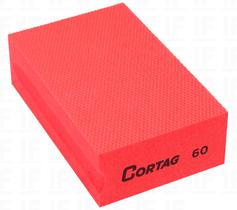 Esponja Abrasiva Acabamento Preta Grão 60 95x60mm - Cortag