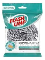 Esponja Aço Inox Flash Limp Limpeza Pesada Ea1409 Não Enferr