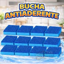 Esponja Antiaderente Premium Não Risca Panelas Antiaderente e Vidro 12 Unidades