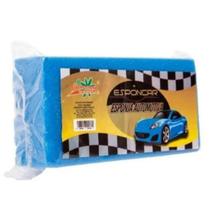 Esponja Automotiva Macia Lava Carro Multiuso Azul 15x10x5 Cm 08 unid