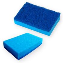 Esponja Azul Teflon com Manta Bucha Lava Louças Bettanin - 10 Unidades