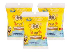 Esponja Bob Esponja Infantil 3m - Limpeza Suave