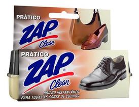 Esponja Brilho Instantâneo P/ Couro Sapato Bolsas Incolor 5g - ZAP Clean