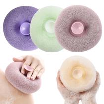 Esponja Bucha De Banho Esfoliação Com Ventosa Prende Box Parede