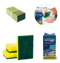 Esponja Bucha Multiuso Limpeza Cozinha Lava Prato Louça panela talher pote caixa fechada c 360 unid