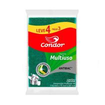 Esponja Condor Multiuso - 60 Embalagens com 4 Unidades