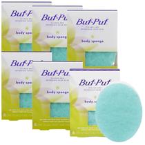 Esponja corporal Buf-Puf Bath, desenvolvida por dermatologista, 6 unidades