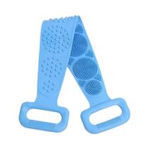 Esponja Corporal de Silicone para Banho - Escova de Massagem com Cinto para Limpeza da Pele