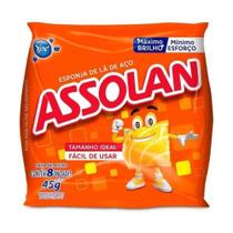 Esponja de Aço ASSOLAN 45g Pct c/ 8un