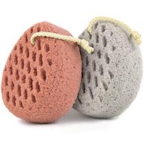 Esponja de banho BAIMEI Oversized Loofah Body Scrubber rosa cinza