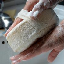 Esponja De Banho De Lufa Esfoliante Para Banho, Escova De Massagem Saudável, Bola De Banho Natural