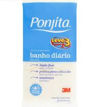 Esponja de Banho Diario Ponjita Amarela Leve 3 e Pague 2
