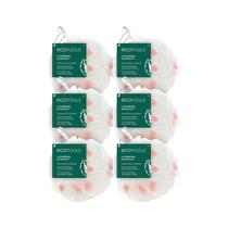 Esponja de banho e chuveiro EcoTools Lathering EcoPouf 6 unidades