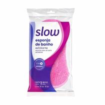Esponja de Banho Esfoliante Slow Limpeza Profunda, Esfoliação Suave, Uso Diário, Formato Anatômico