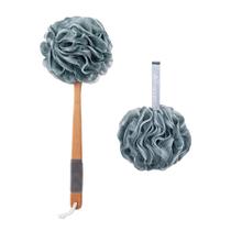 Esponja de banho Loofah Back Scrubber AmazerBath Grey com alça Esponja de banho Loofah Back Scrubber AmazerBath Grey com alça