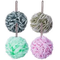 Esponja de banho Novosun Luffa Loufa Body Scrubber, pacote com 4