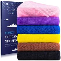 Esponja de banho YOMZU rede africana esfoliante, kit com 6 unidades