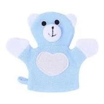 Esponja de bebê para banho urso azul pais &amp filhos