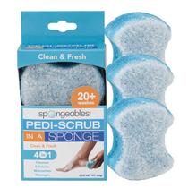Esponja de lavagem esfoliante para pés Spongables Pedi Scrub (3 unidades)