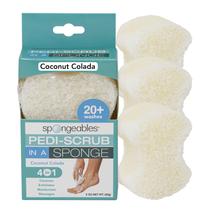Esponja de lavagem esfoliante para pés Spongables Pedi Scrub (3 unidades)
