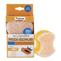 Esponja de lavagem esfoliante Spongeables Pedi Scrub Foot Papaya