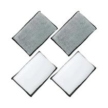 Esponja De Limpeza De Carro De Microfibra Macia De Dois Lados, Ferramenta De Esfregação De Cera,