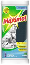 Esponja de Limpeza Máximo! Antiaderente Não Risca 11cm X 7,5cm - 3 Unidades