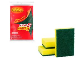 Esponja de Limpeza Multiuso Leve 4 Pague 3 - Brilhex