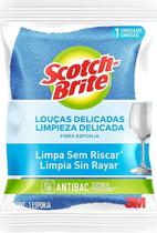 Esponja de Limpeza para Louças Delicadas Azul 3M Esponja de Limpeza para Louças Delicadas Azul 3M