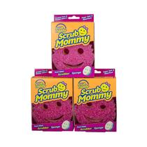 Esponja de limpeza Scrub Daddy Scrub Mommy, pacote com 3 unidades, rosa