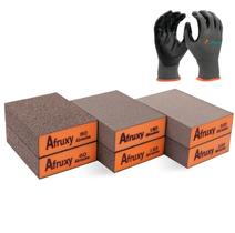 Esponja de lixar Afruxy Professional Grade, pacote com 6 luvas