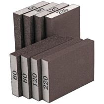 Esponja de lixar, pacote com 8, MOWPOG 60/80/120/220 Grit para madeira e metal Esponja de lixar, pacote com 8, MOWPOG 60/80/120/220 Grit para madeira e metal