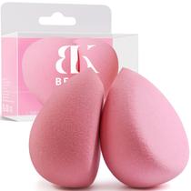 Esponja de maquiagem BEAKEY: conjunto de 2 esponjas de beleza rosa sem látex Esponja de maquiagem BEAKEY: conjunto de 2 esponjas de beleza rosa sem látex
