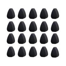 Esponja De Maquiagem Em Forma De Gota De Água Semi-Circular Preta Para Pintura Facial