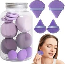 Esponja de Maquiagem Macia Facial Corretiva Base Frasco com 14 Unds Esponja de Maquiagem Macia Facial Corretiva Base Frasco com 14 Unds