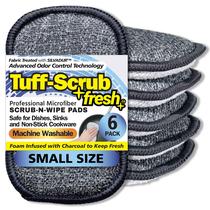Esponja de microfibra Scrub-N-Wipe Pad Tuff-Scrub Fresh, pacote com 6 unidades