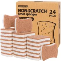Esponja de prato HOMERHYME Natural Non-Scratch, pacote com 24 unidades de fibra de sisal Esponja de prato HOMERHYME Natural Non-Scratch, pacote com 24 unidades de fibra de sisal