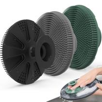 Esponja de silicone BEAUTAIL, esponjas esfoliantes antiarranhões, pacote com 3 Esponja de silicone BEAUTAIL, esponjas esfoliantes antiarranhões, pacote com 3