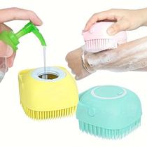 Esponja de Silicone com Dispenser para Shampoo/Sabonete - Para Crianças, Adultos e Pets!