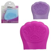 Esponja de Silicone Limpeza Facial Pata Massageadora e Removedora de Impurezas
