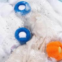 Esponja Descontaminação Lavagem Anti Máquina Lavar Roupa Bola - New