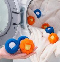 Esponja Descontaminação Lavagem Anti Máquina Lavar Roupa Bola